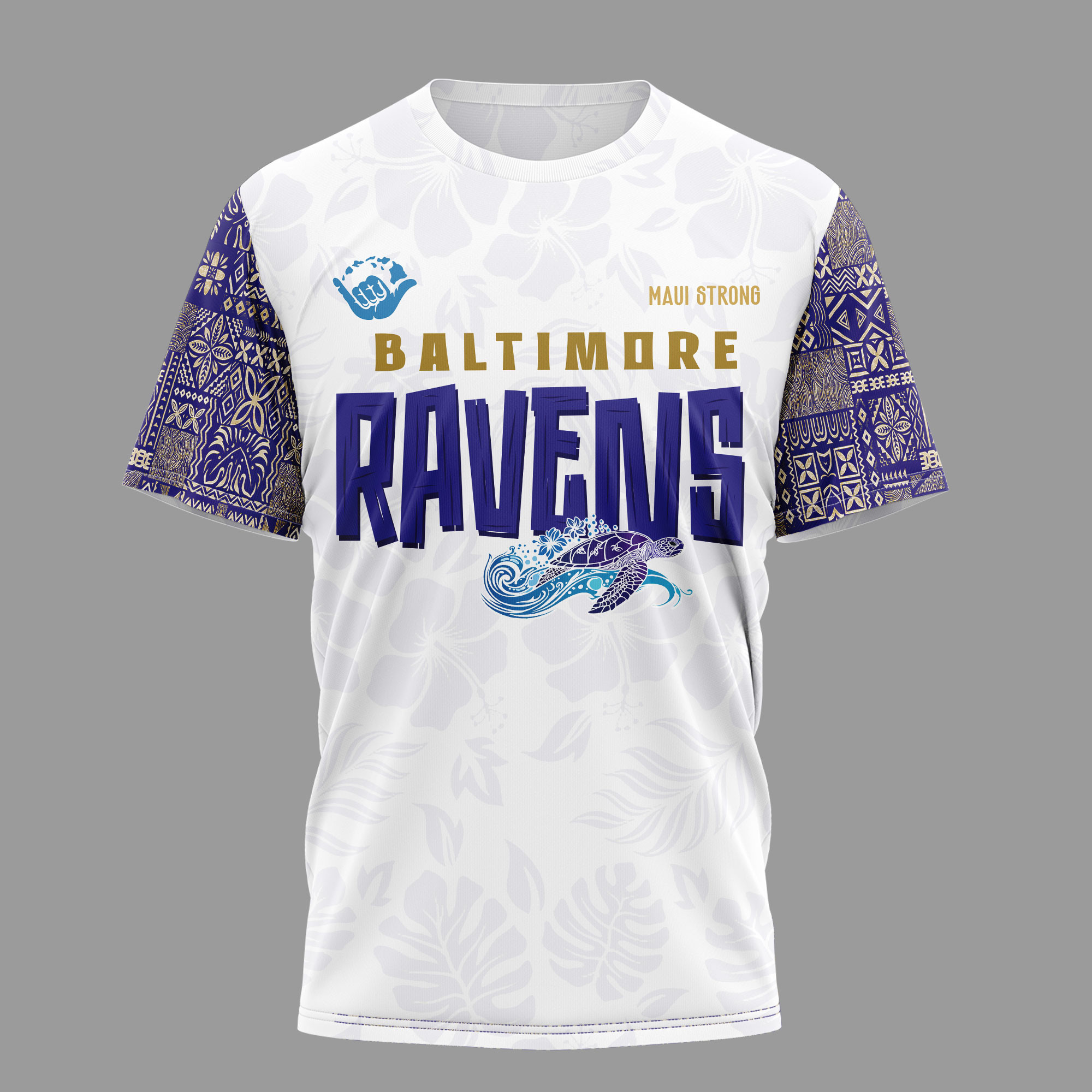 Baltimore Ravens | Premium NFL Hawaii Strong 3D Shirt - Image 2