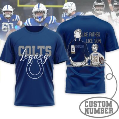 Indianapolis Colts | Premium NFL Legacy Father Day 3D Shirt