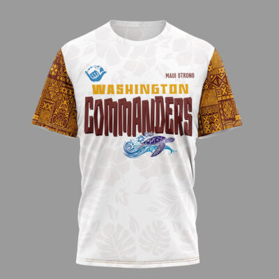 Alternative view of Washington Commanders | Premium NFL Hawaii Strong 3D Shirt