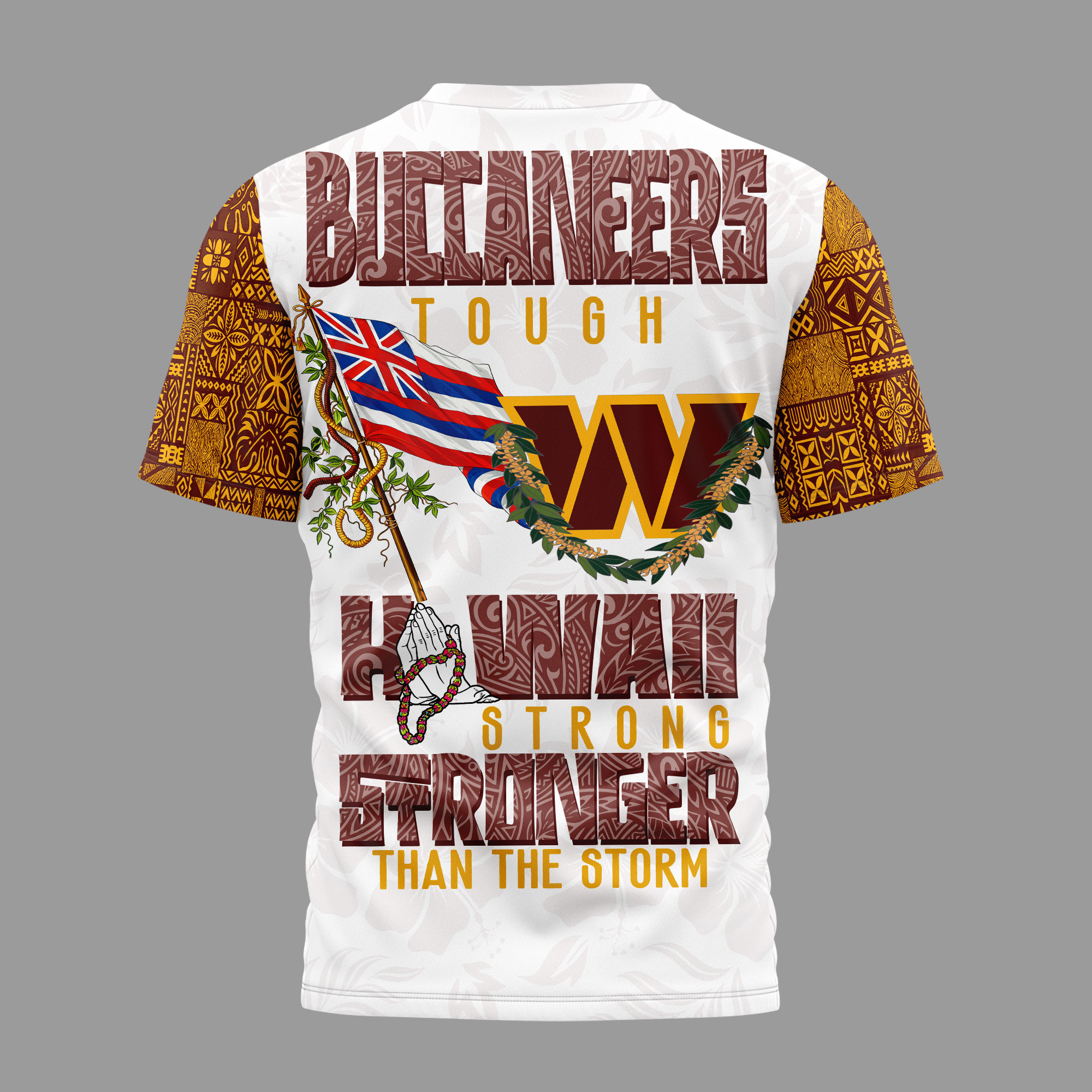 Washington Commanders | Premium NFL Hawaii Strong 3D Shirt - Image 3