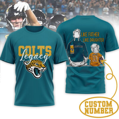 Jacksonville Jaguars | Premium NFL Legacy Father Day 3D Shirt