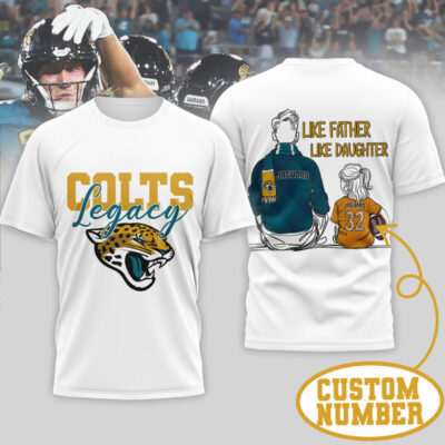 Jacksonville Jaguars | Premium NFL Legacy Father Day 3D Shirt