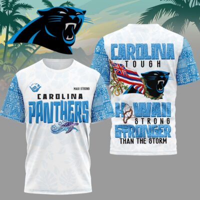 Carolina Panthers | Premium NFL Hawaii Strong 3D Shirt - S
