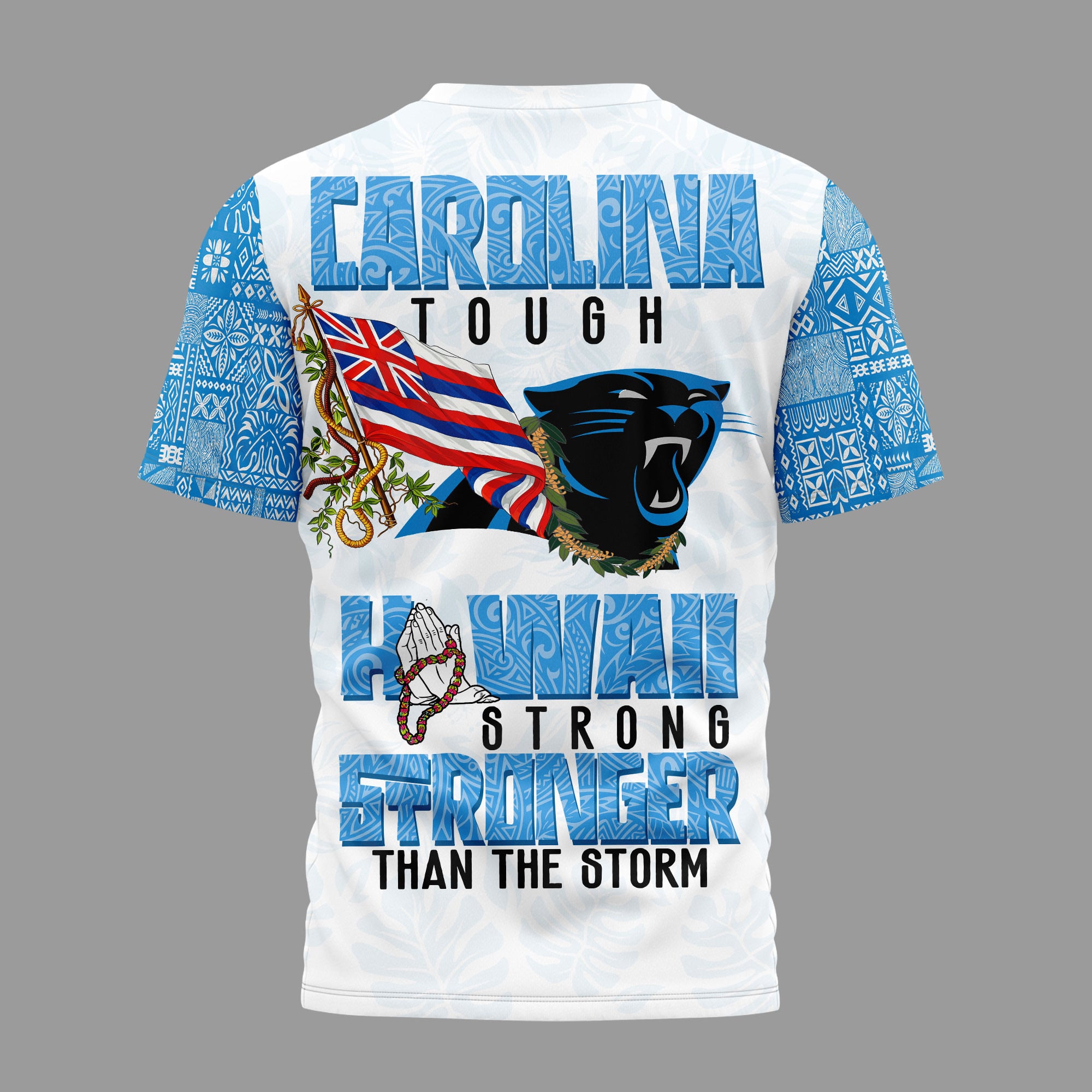 Carolina Panthers | Premium NFL Hawaii Strong 3D Shirt - Image 3
