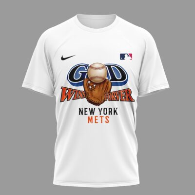 Alternative view of New York Mets | Premium MLB In Jesus Name We Play 3D Shirt