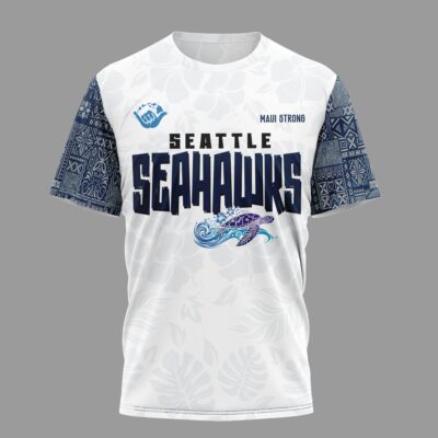 Alternative view of Seattle Seahawks | Premium NFL Hawaii Strong 3D Shirt