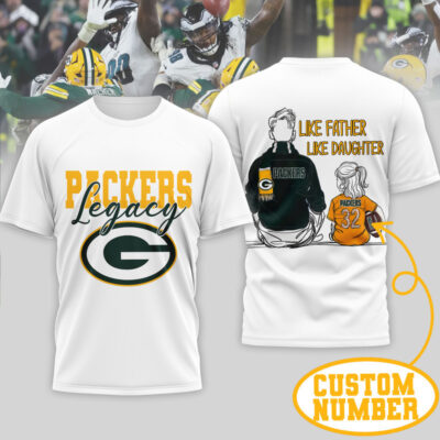 Green Bay Packers | Premium NFL Legacy Father Day 3D Shirt