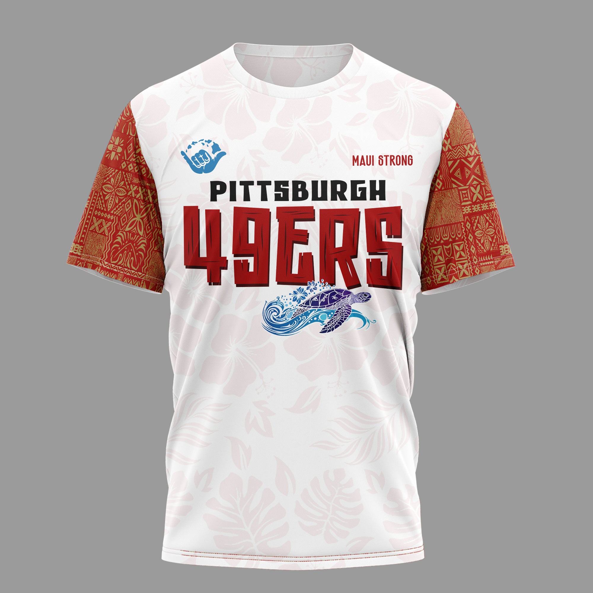 San Francisco 49ers | Premium NFL Hawaii Strong 3D Shirt - Image 2