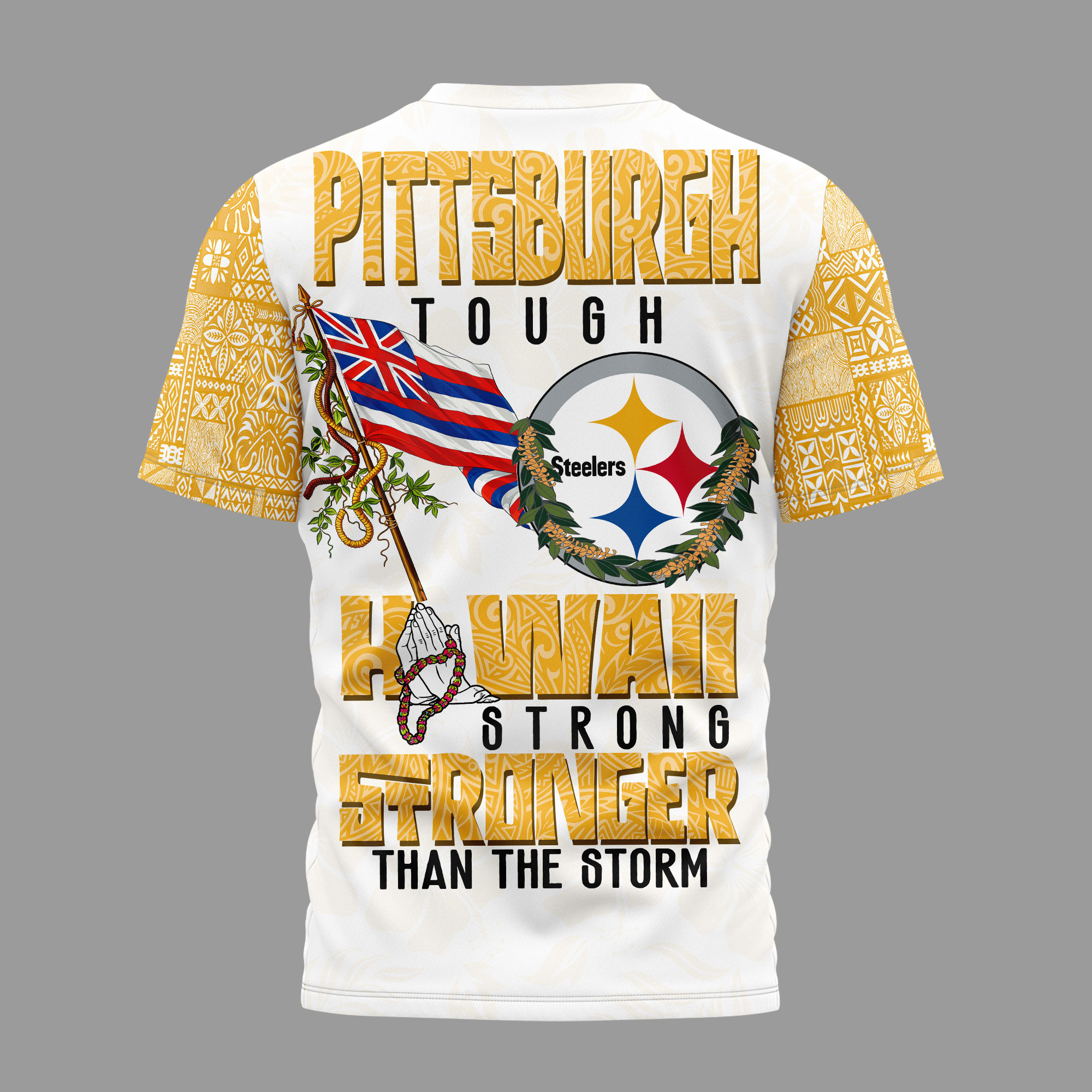 Pittsburgh Steelers | Premium NFL Hawaii Strong 3D Shirt - Image 3