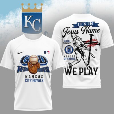 Kansas City Royals | Premium MLB In Jesus Name We Play 3D Shirt
