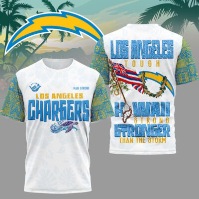 Los Angeles Chargers | Premium NFL Hawaii Strong 3D Shirt