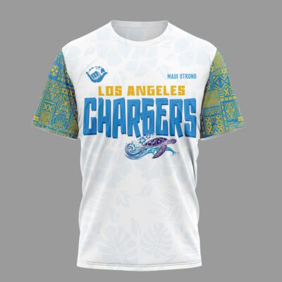 Alternative view of Los Angeles Chargers | Premium NFL Hawaii Strong 3D Shirt