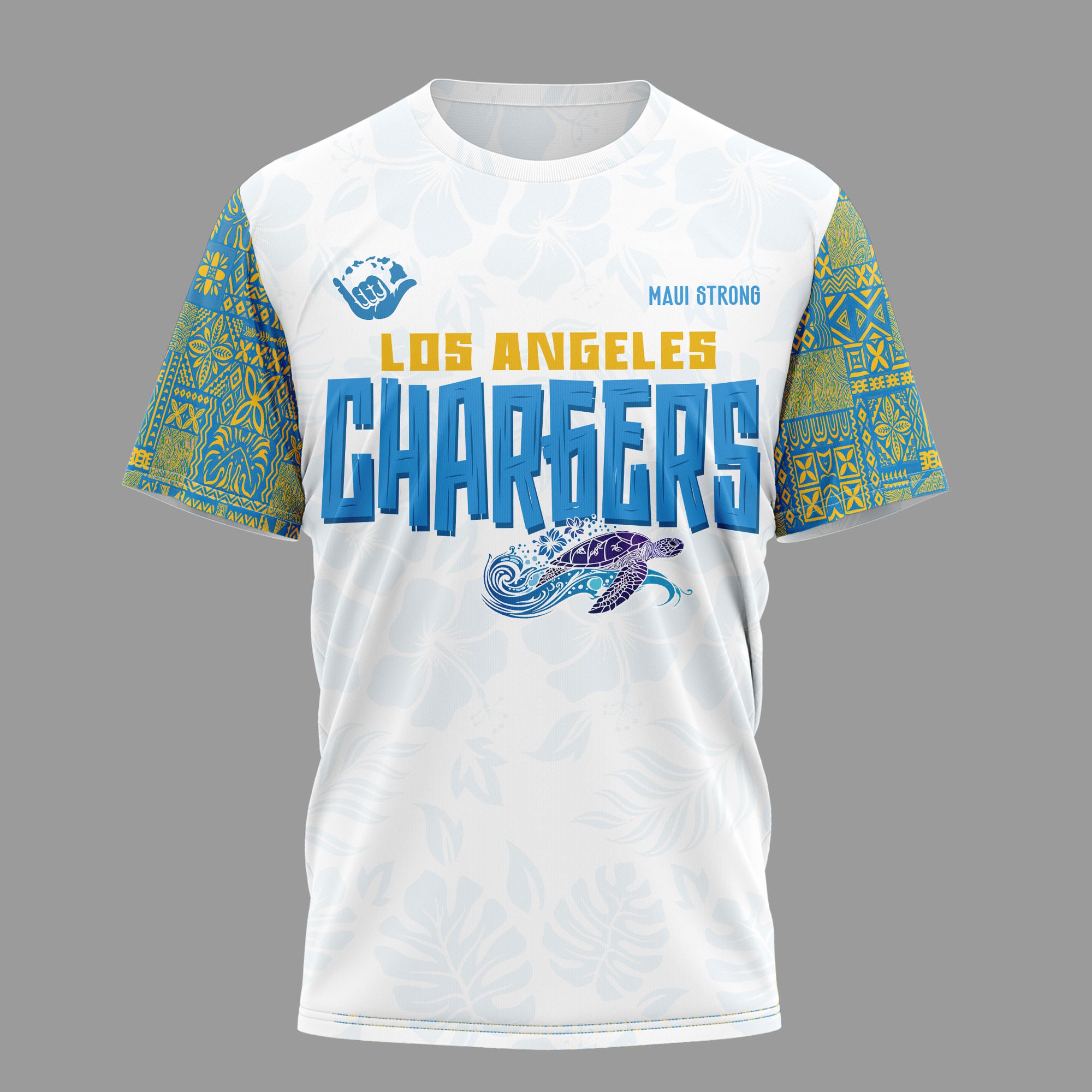Los Angeles Chargers | Premium NFL Hawaii Strong 3D Shirt - Image 2