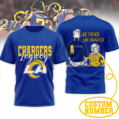 Los Angeles Rams | Premium NFL Legacy Father Day 3D Shirt