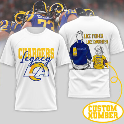 Los Angeles Rams | Premium NFL Legacy Father Day 3D Shirt