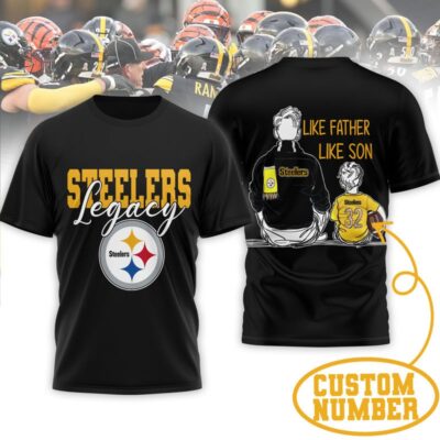 Pittsburgh Steelers | Premium NFL Legacy Father Day 3D Shirt