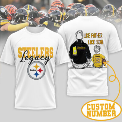 Pittsburgh Steelers | Premium NFL Legacy Father Day 3D Shirt