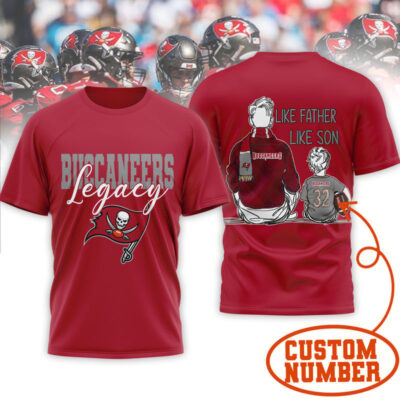 Tampa Bay Buccaneers | Premium NFL Legacy Father Day 3D Shirt