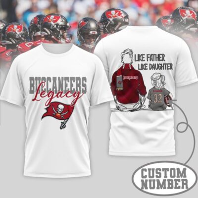 Tampa Bay Buccaneers | Premium NFL Legacy Father Day 3D Shirt