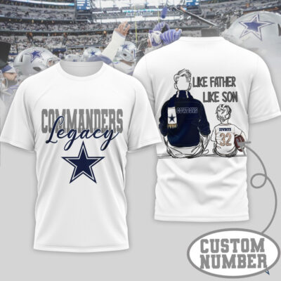 Dallas Cowboys | Premium NFL Legacy Father Day 3D Shirt