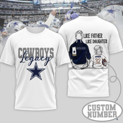 Dallas Cowboys | Premium NFL Legacy Father Day 3D Shirt