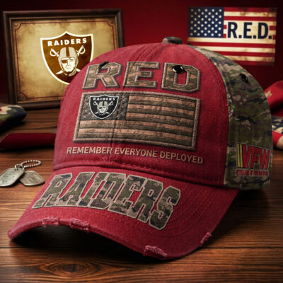 Las Vegas Raiders | Premium NFL Remember Everyone Deployed Classic Cap