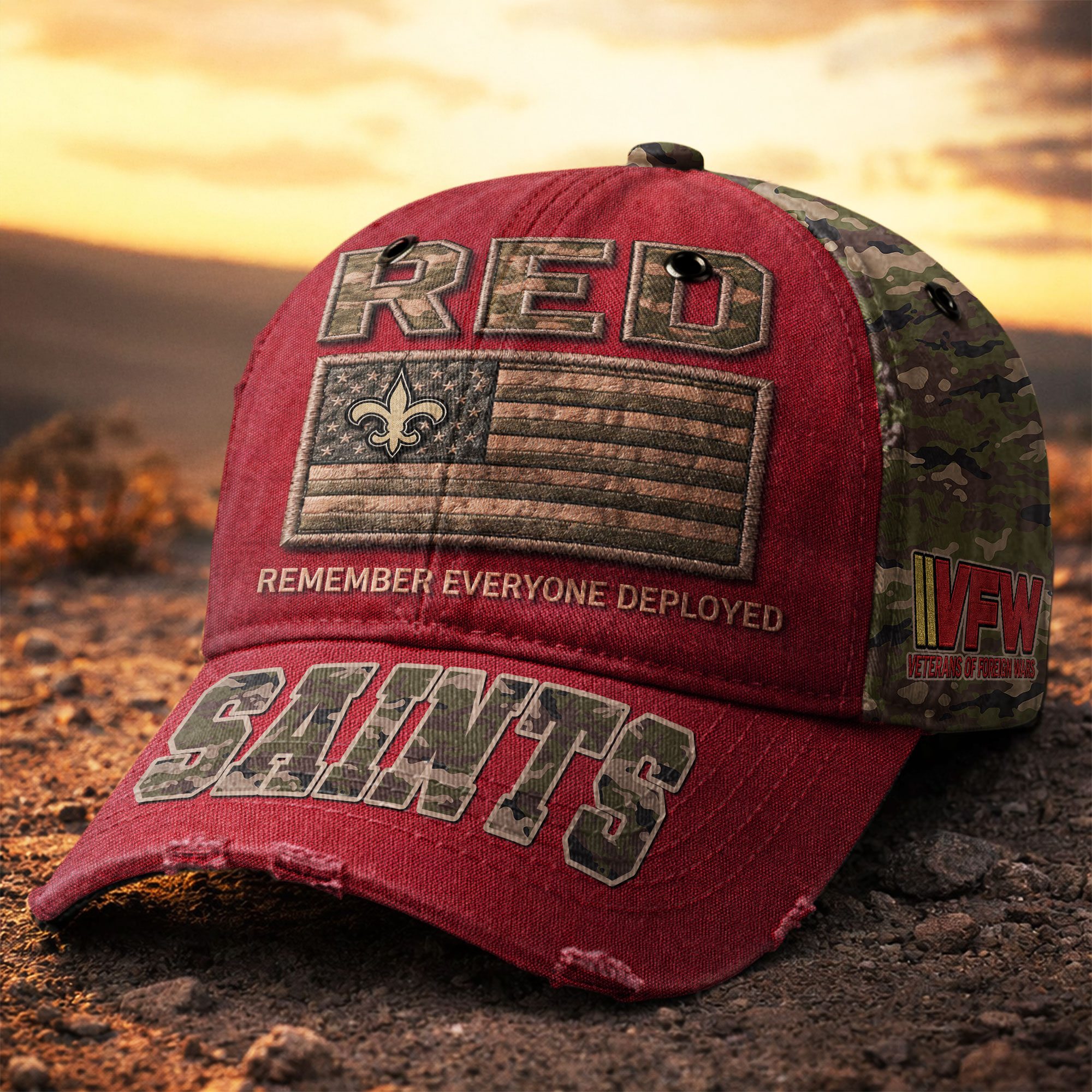New Orleans Saints | Premium NFL Remember Everyone Deployed Classic Cap - Image 2