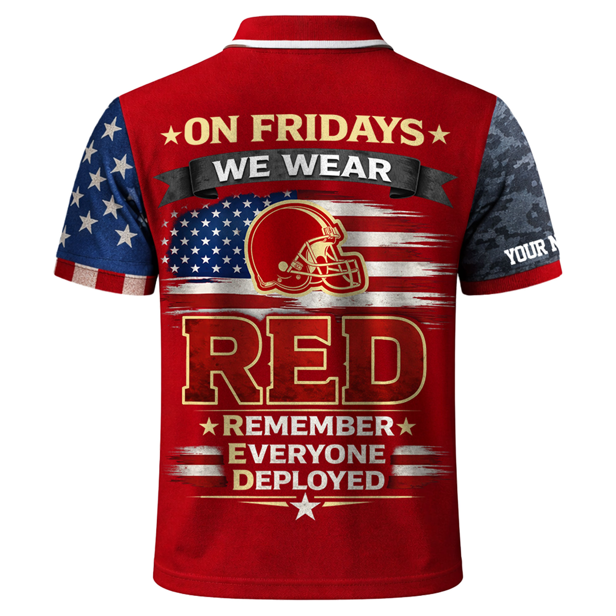 Cleveland Browns | Premium NFL Red Friday Polo Shirt - Image 4
