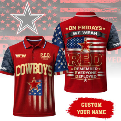Dallas Cowboys | Premium NFL Red Friday Polo Shirt
