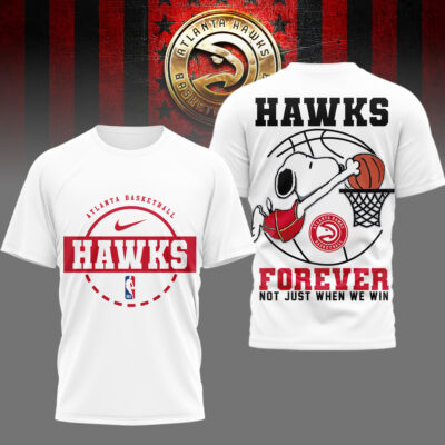 Atlanta Hawks | Premium NBA Snoopy Forever Loyal 3D Shirt