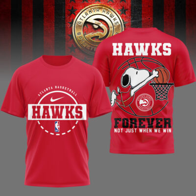 Atlanta Hawks | Premium NBA Snoopy Forever Loyal 3D Shirt