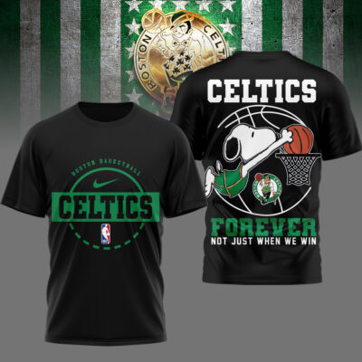 Boston Celtics | Premium NBA Snoopy Forever Loyal 3D Shirt
