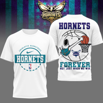 Charlotte Hornets | Premium NBA Snoopy Forever Loyal 3D Shirt