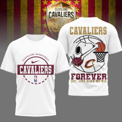 Cleveland Cavaliers | Premium NBA Snoopy Forever Loyal 3D Shirt
