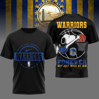 Golden State Warriors | Premium NBA Snoopy Forever Loyal 3D Shirt
