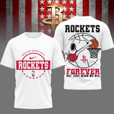 Houston Rockets | Premium NBA Snoopy Forever Loyal 3D Shirt
