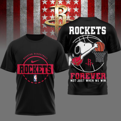 Houston Rockets | Premium NBA Snoopy Forever Loyal 3D Shirt