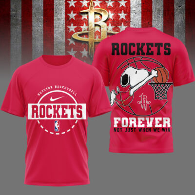 Houston Rockets | Premium NBA Snoopy Forever Loyal 3D Shirt
