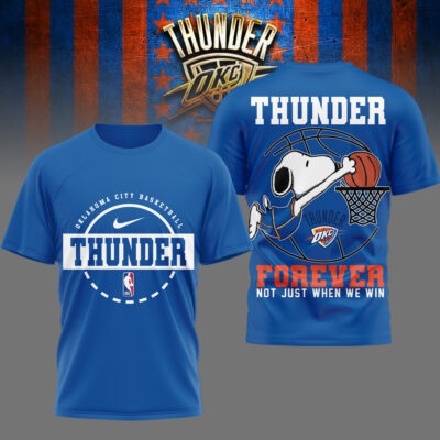 Oklahoma City Thunder | Premium NBA Snoopy Forever Loyal 3D Shirt