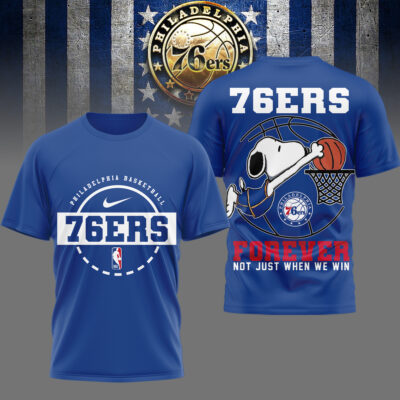 Philadelphia 76ers | Premium NBA Snoopy Forever Loyal 3D Shirt