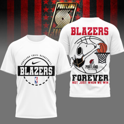 Portland Trail Blazers | Premium NBA Snoopy Forever Loyal 3D Shirt