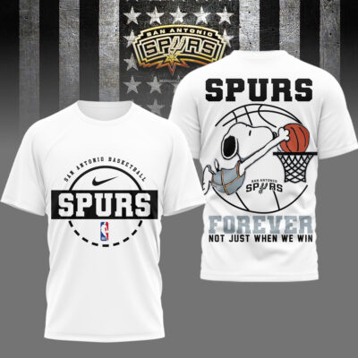 San Antonio Spurs | Premium NBA Snoopy Forever Loyal 3D Shirt