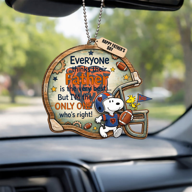 Chicago Bears | Premium NFL Father Day Car Hanging Ornament