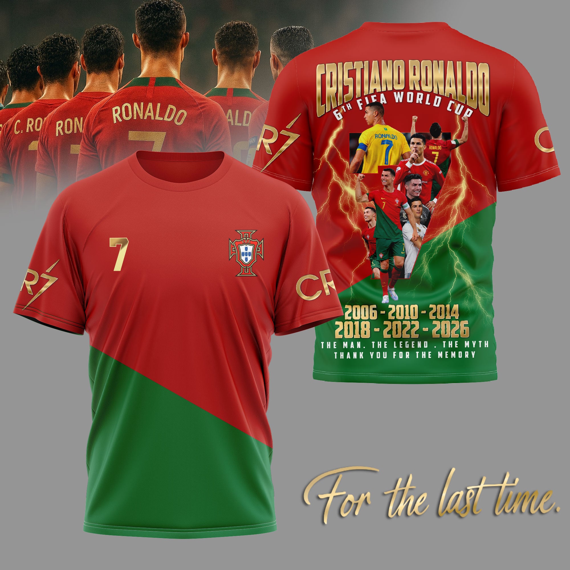 Cristiano Ronaldo | Premium WC26 3D Shirt