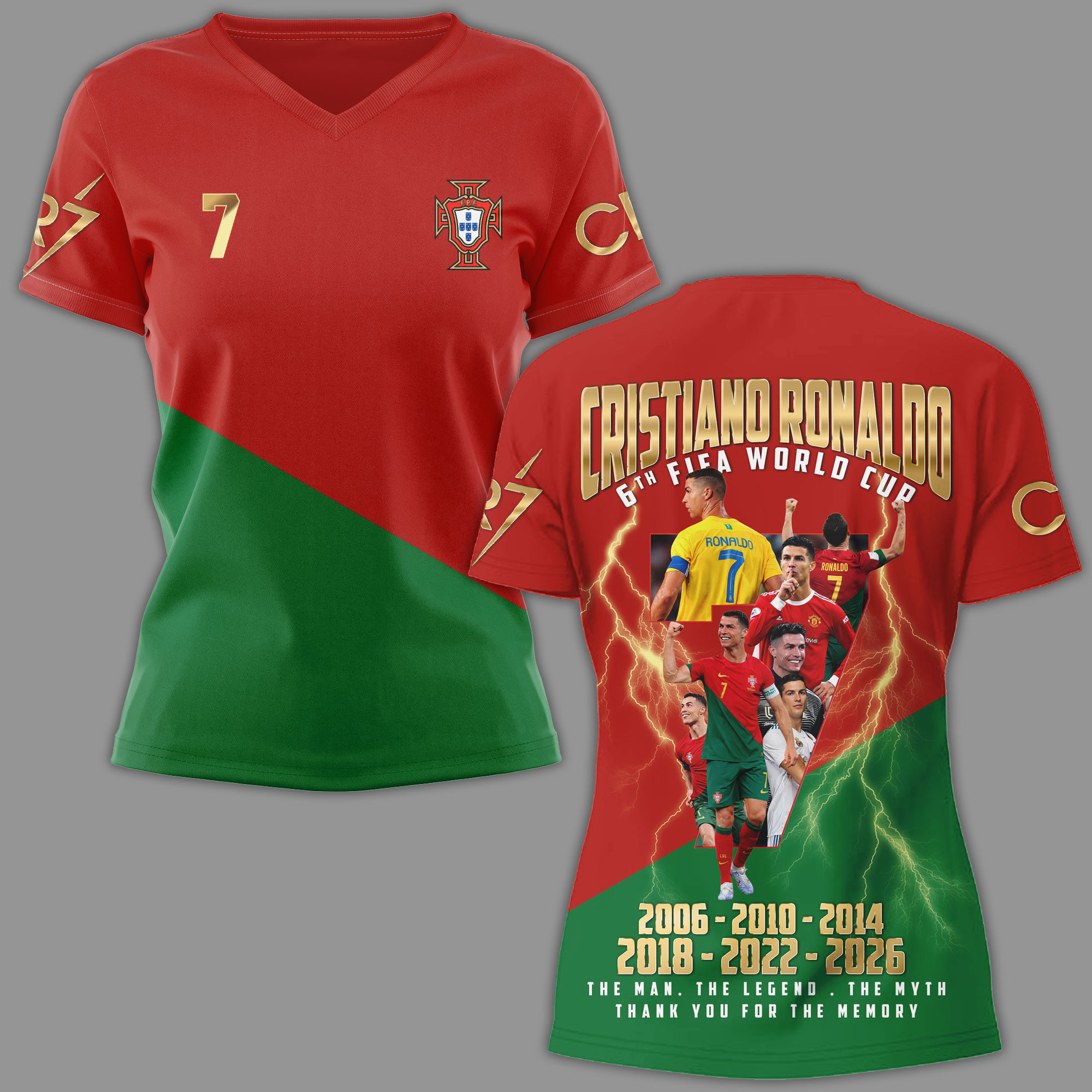 Cristiano Ronaldo | Premium WC26 3D Shirt - Image 2