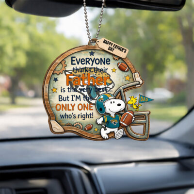Jacksonville Jaguars | Premium NFL Father Day Car Hanging Ornament - Pack 3
