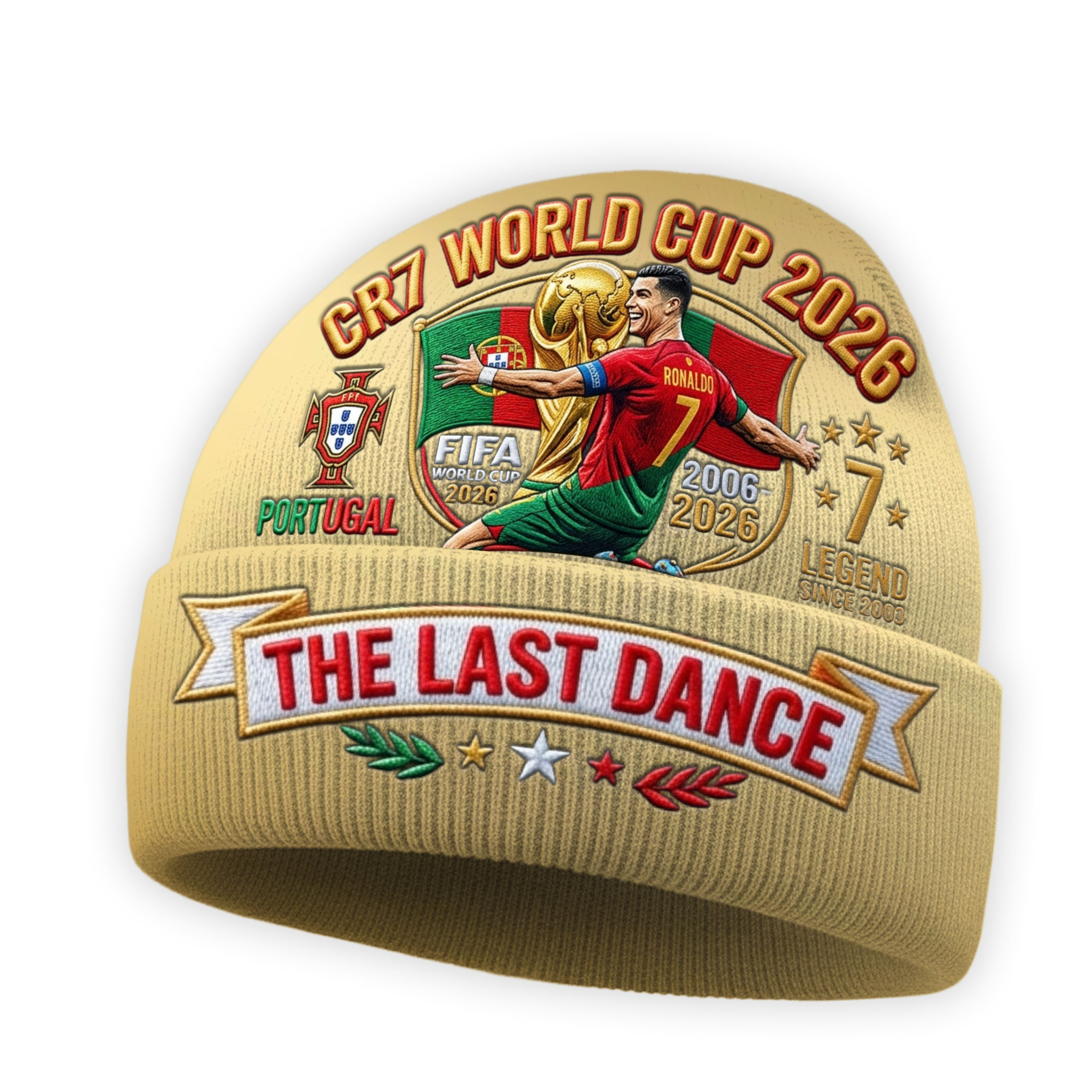 Cristiano Ronaldo | Premium WC26 Beanie Hat - Image 3