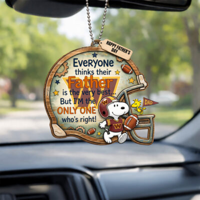 Washington Commanders | Premium NFL Father Day Car Hanging Ornament