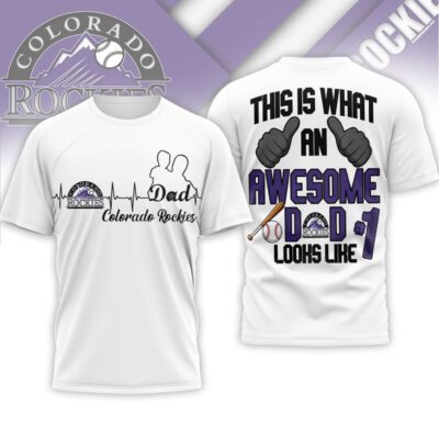Colorado Rockies | Premium MLB Father Day Awesome Dad 3D Shirt