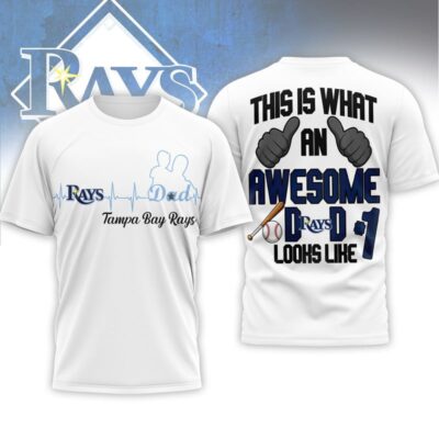Tampa Bay Rays | Premium MLB Father Day Awesome Dad 3D Shirt
